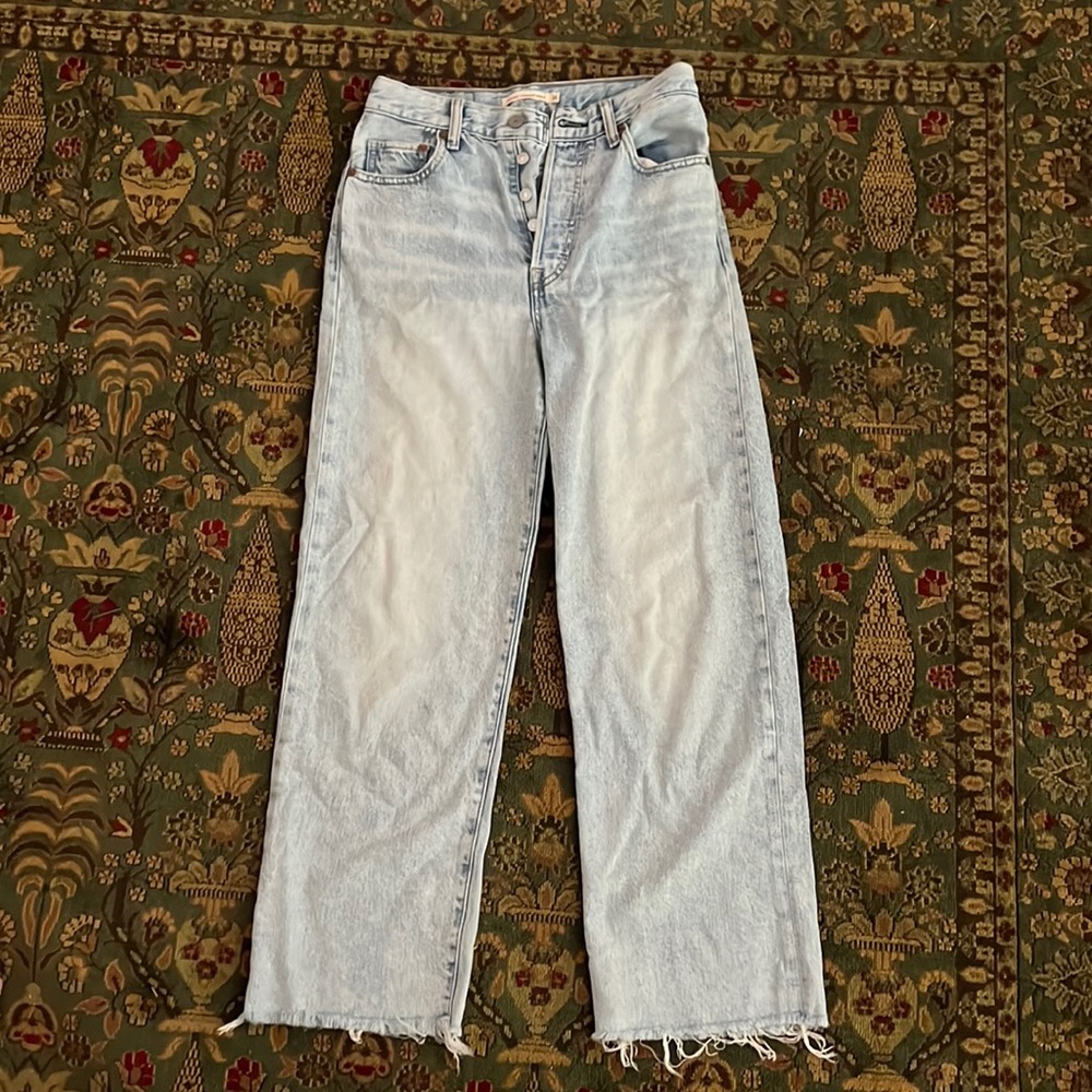Levis ribcage straight ankle jeans
